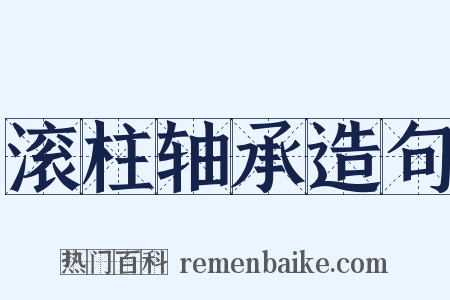 滚柱轴承造句是什么意思的图片